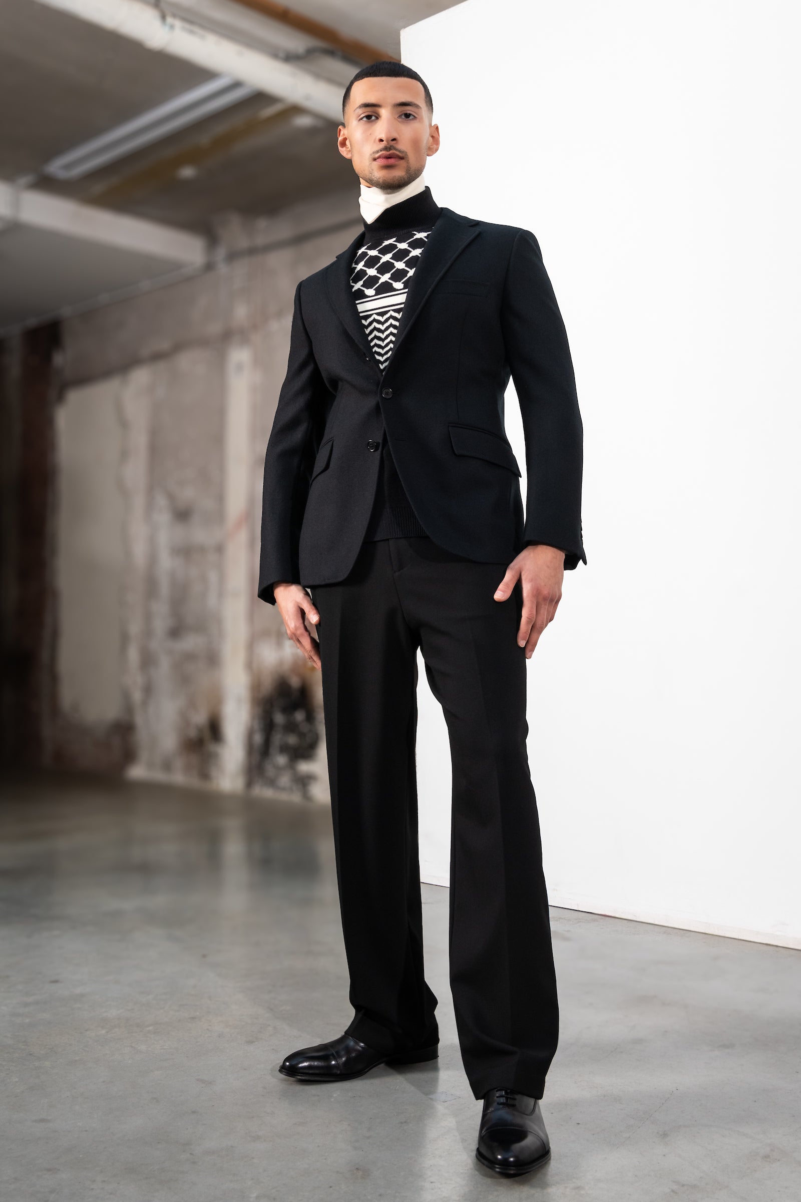 Keffiyeh High Neck Men - AZIZ BEKKAOUI Keffiyeh High Neck Men - AZIZ BEKKAOUI