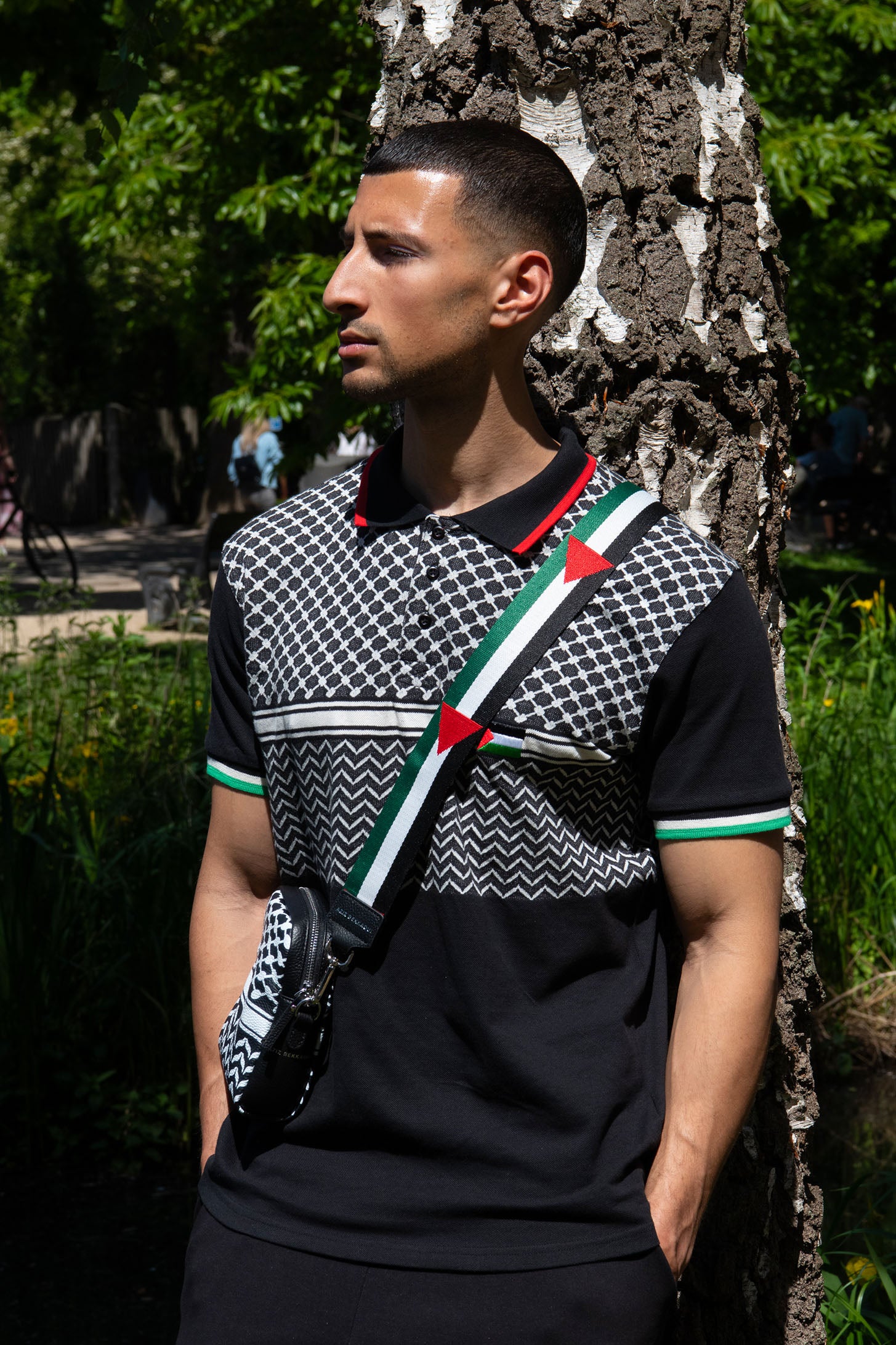 Pique Jacquard Polo Men - AZIZ BEKKAOUI