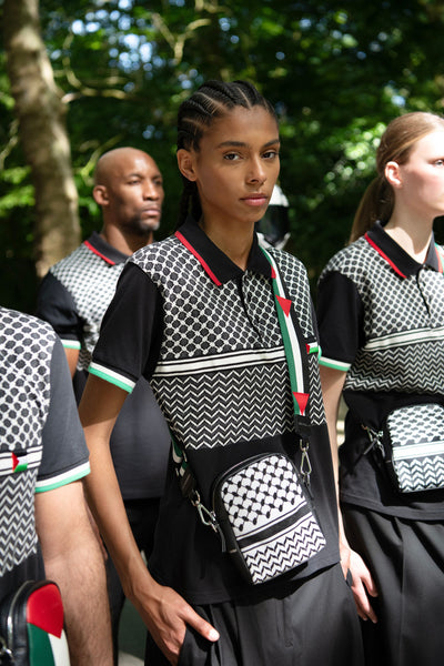 Pique Jacquard Polo Women - AZIZ BEKKAOUI